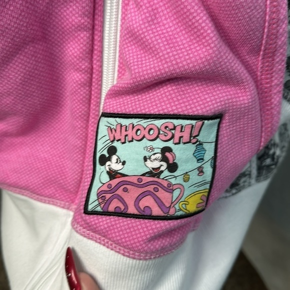 Disney Parks Retro Comic Book Graphic Print Full Zip Hoodie Sz 3X - Picture 5 of 8